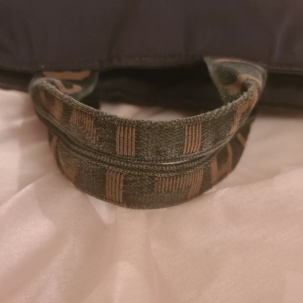 Fendi Black and Brown Logo Tote